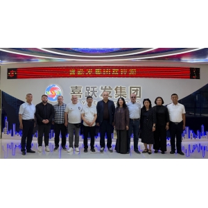 格鲁吉亚萨姆特雷迪亚市政府代表团走进喜跃发，探寻绿色低碳合作新机遇