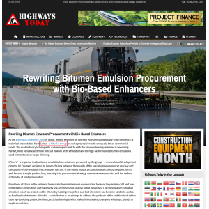 Highways.Today双篇聚焦喜跃发：中国方案定义道路养护新范式