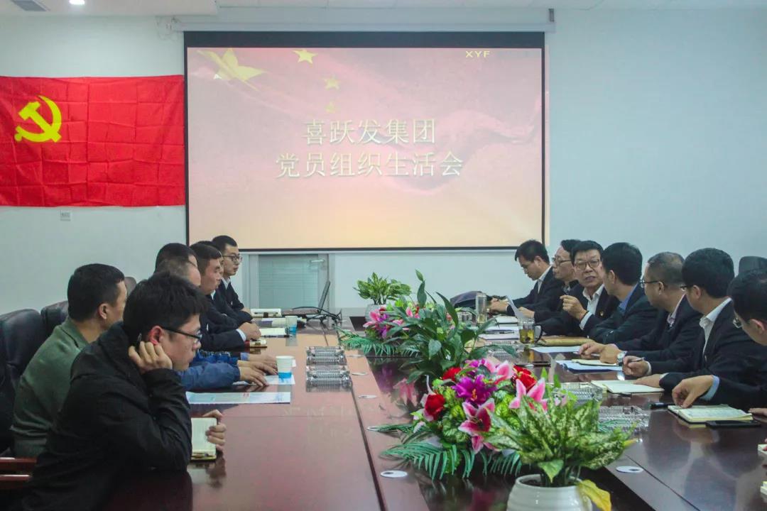 喜跃发集团召开党员组织生活会(图1)