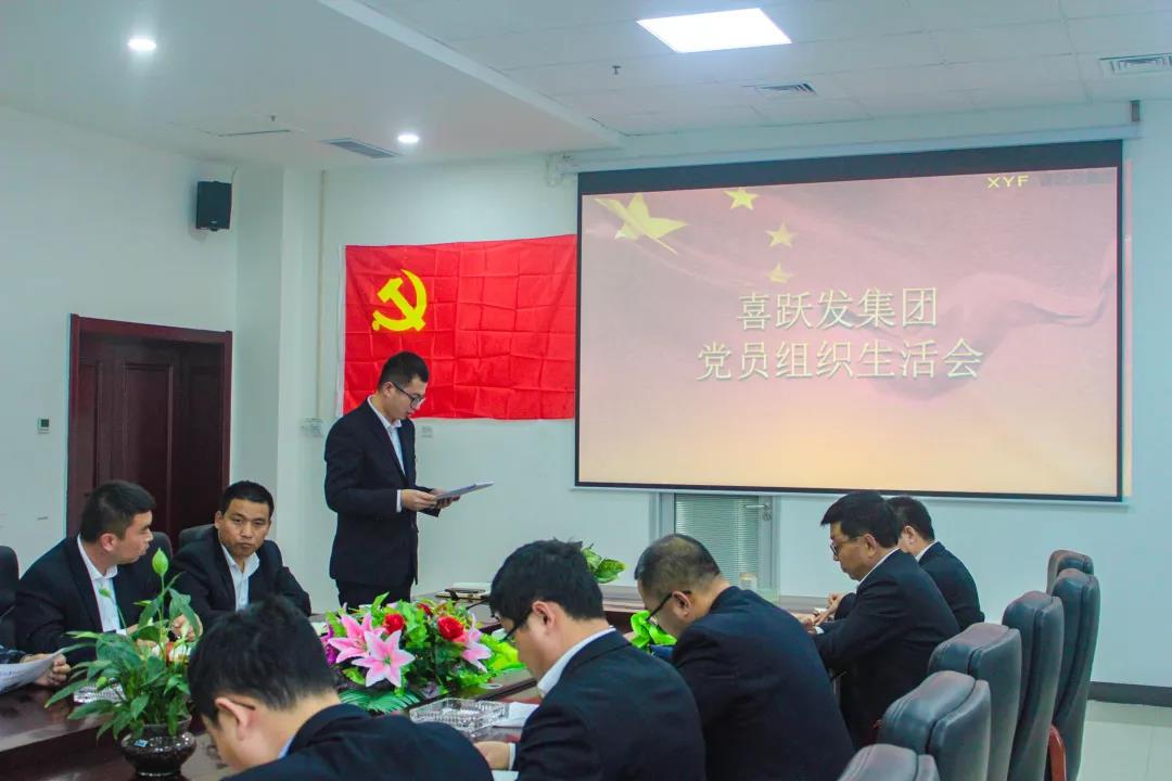 喜跃发集团召开党员组织生活会(图3)