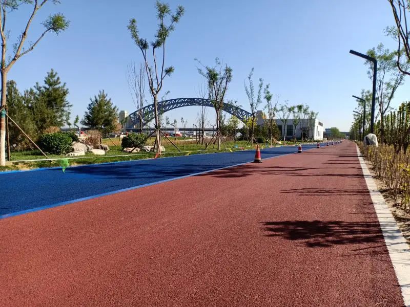 习近平总书记山西行丨我公司彩色道路在汾河两畔放光彩(图4)